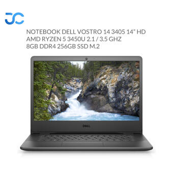 Notebook Dell Vostro 14 3405 14" HD AMD Ryzen 5 3450U 2.1 / 3.5 GHz 8GB DDR4 256GB SSD M.2